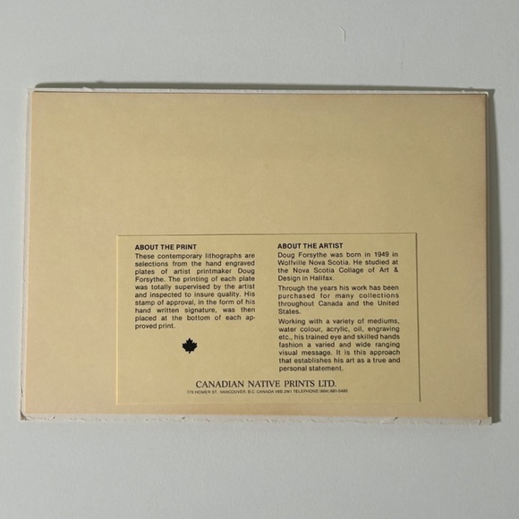 Limited Edition Matted Lithograph Print "Butterfly" 123/275 By Doug Forsythe - Picture 3 of 3